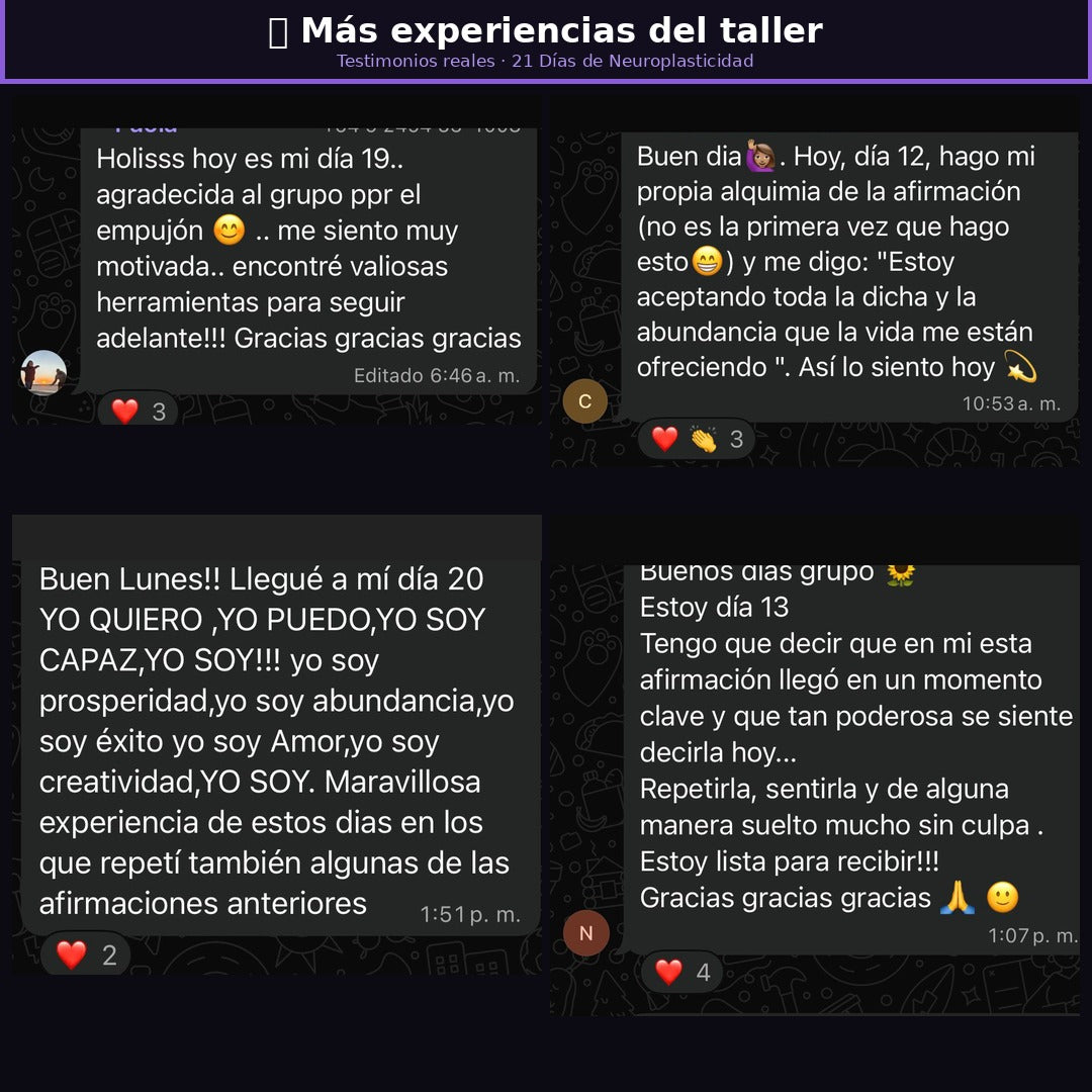 Reprograma tu mente en 21 días - Taller de Neuroplasticidad